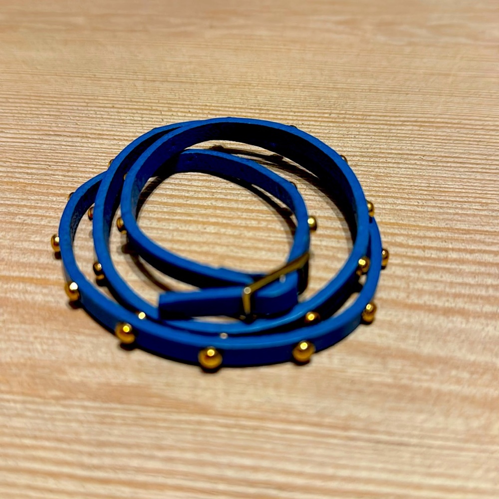 Blue designer bracelet